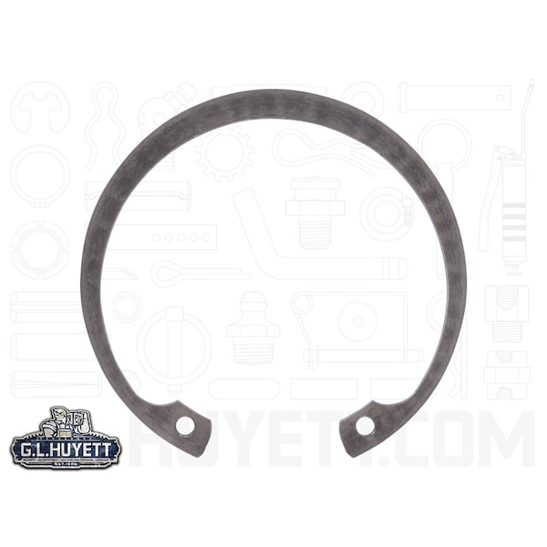 Rotor Clip Internal Retaining Ring, Steel, Black Phosphate Finish, M63 Bore Dia. DHO-063 - main